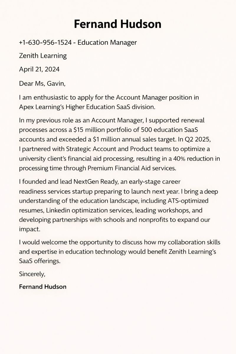 Ats Optimized Resume + Cover Letter